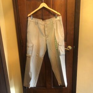 NWT Outdoor Life Mens Khaki Cargo Pant Size 38x29